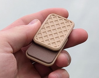 Brinquedo magnético antiestresse Waffle | Trabalho | Escola | Presente | Brinquedo sensorial para desenvolvimento motor | Brinquedo magnético redondo para uso diário
