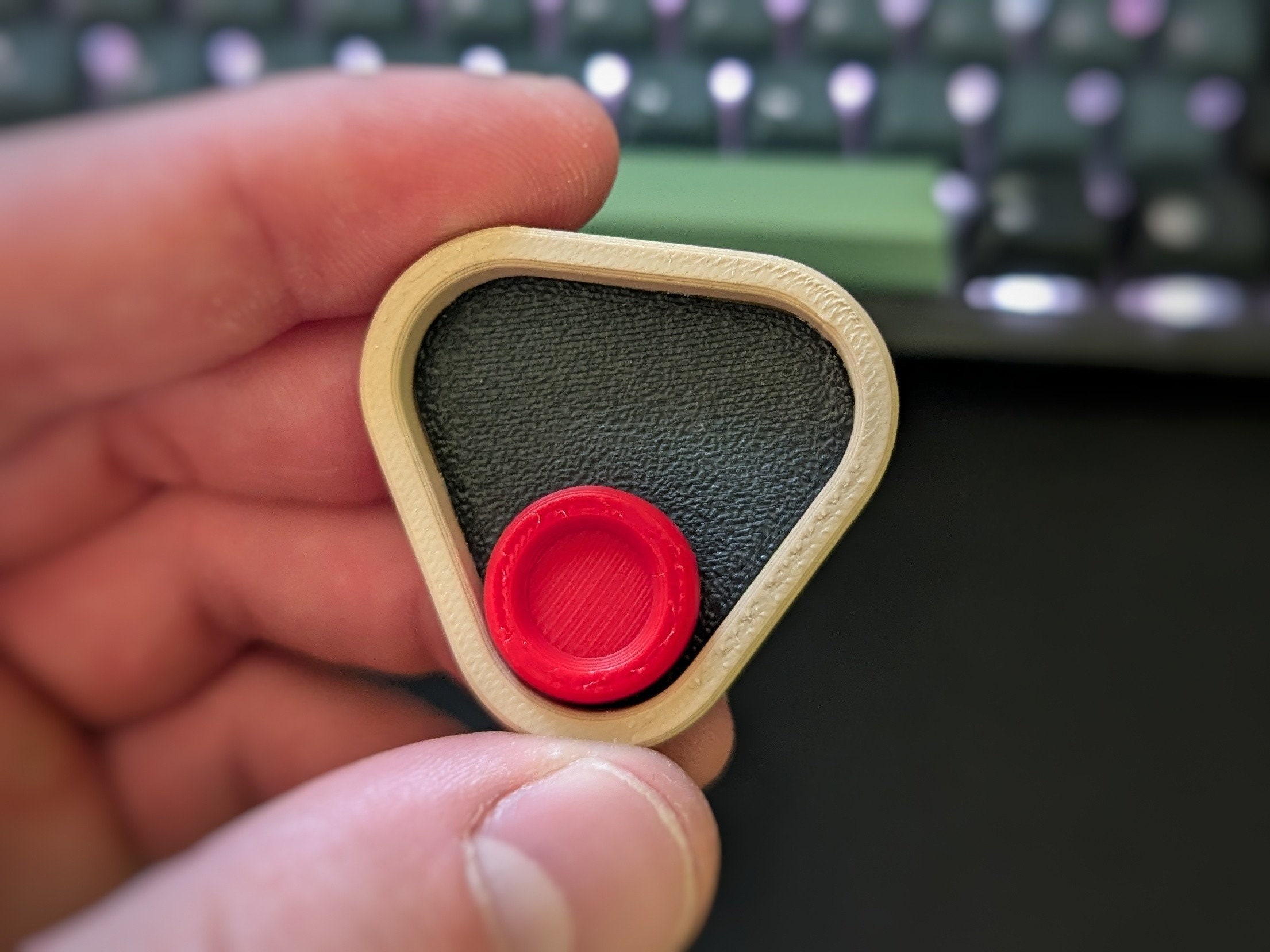 The Triforce Fidget toy magnet slider | customizable different colors and buttons | work | school | gift ADHD