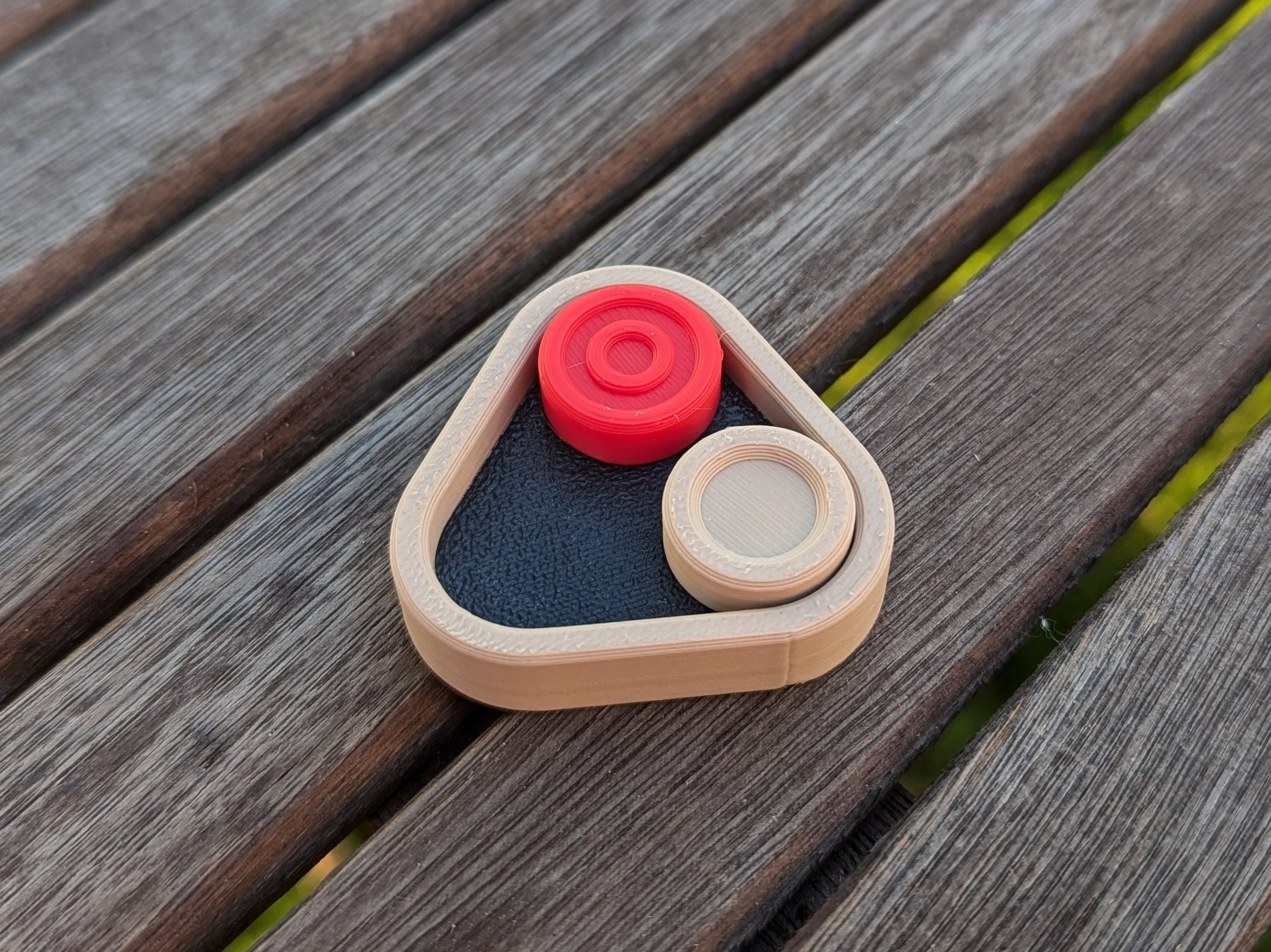 The Triforce Fidget toy magnet slider | customizable different colors and buttons | work | school | gift ADHD