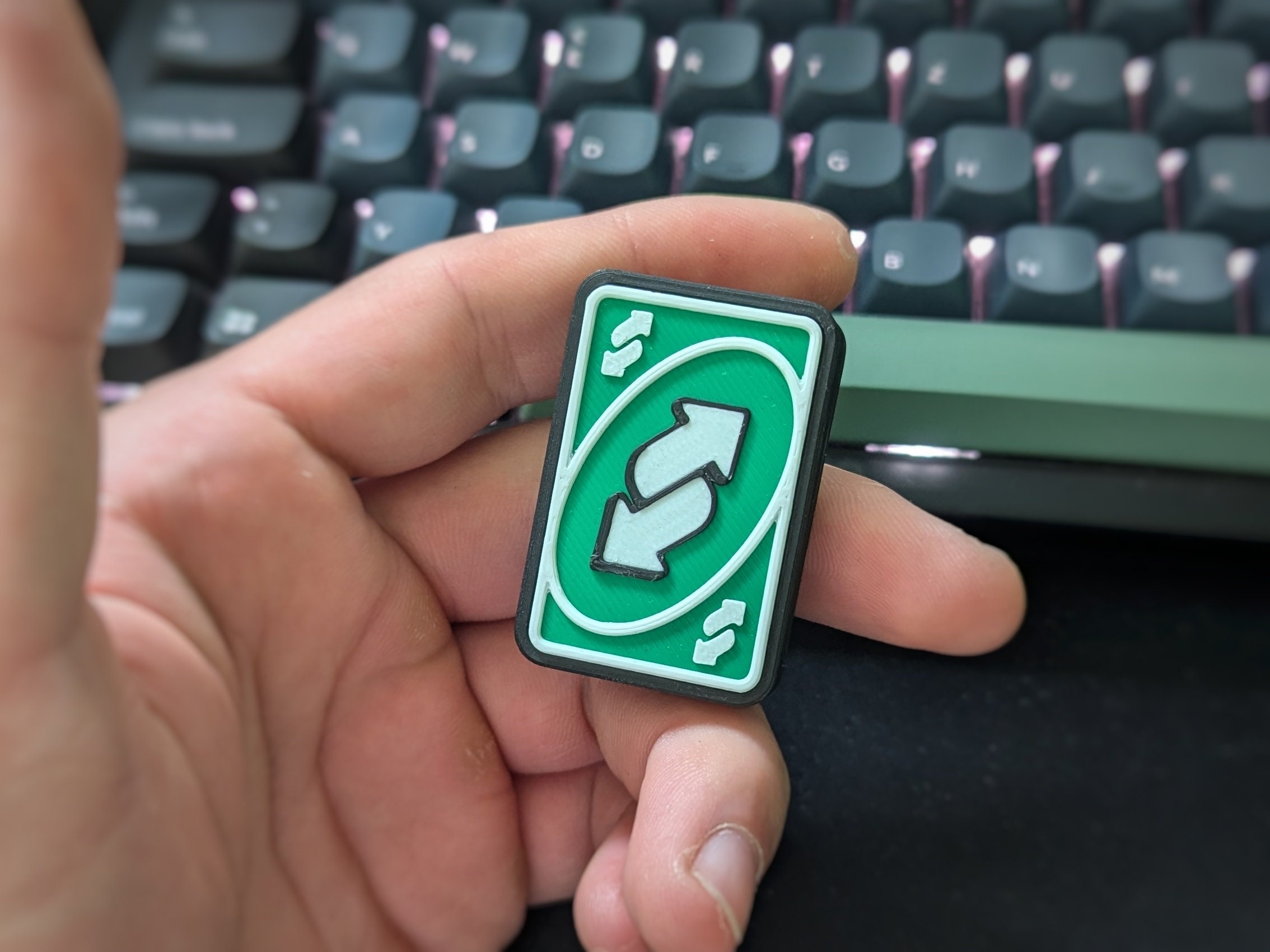 UNO Reverse Fidget toy magnet slider | work | school | meme | personalizable gift