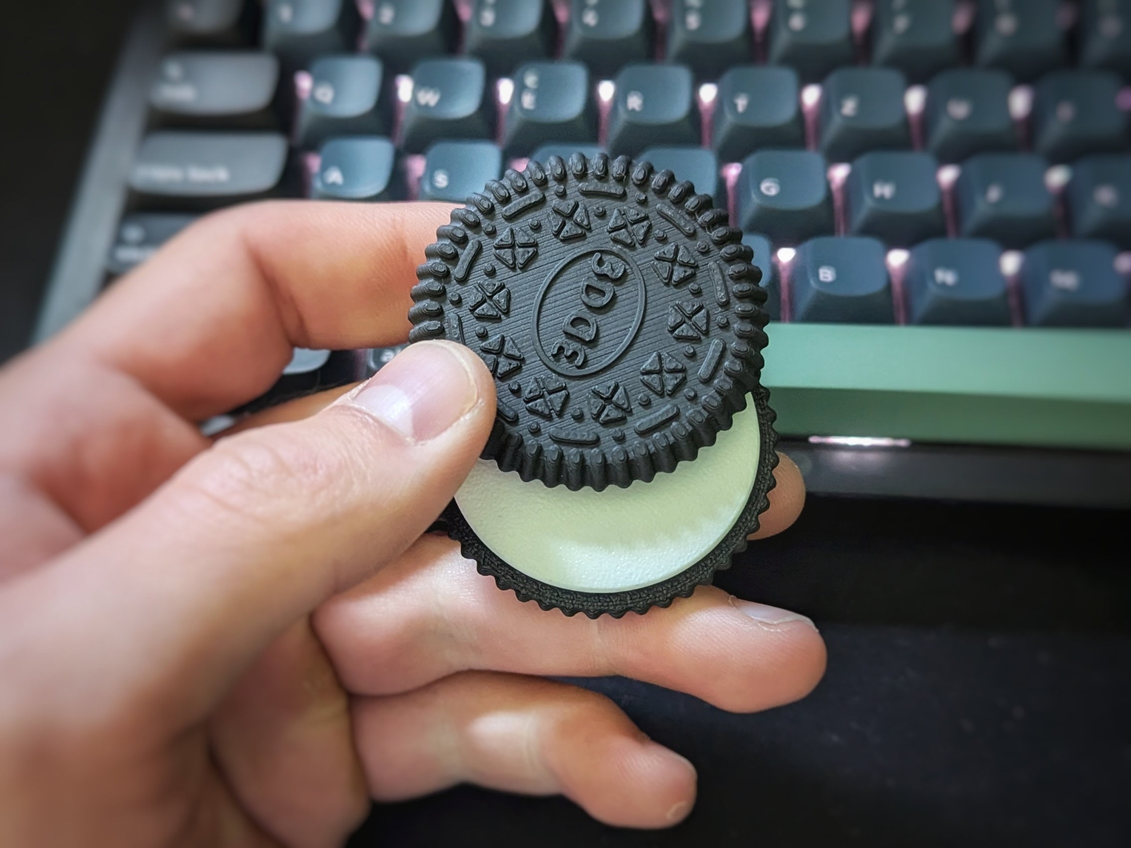 Oreo Cookie Fidget toy magnet slider | haptic desk toy | magnetic | work | school | gift
