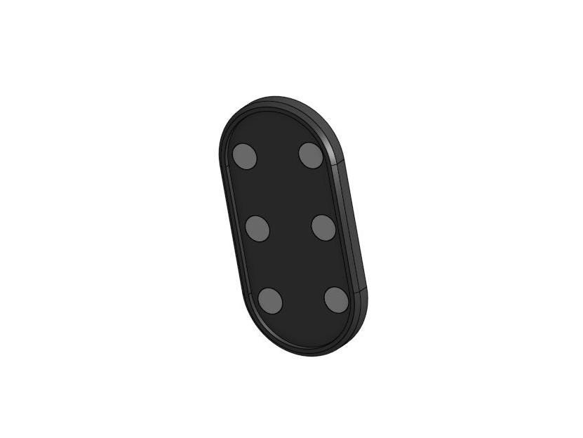 Round Fidget toy magnet slider | Work | School | Personalised Gift | Motor Sensory Everyday Magnetic Toy