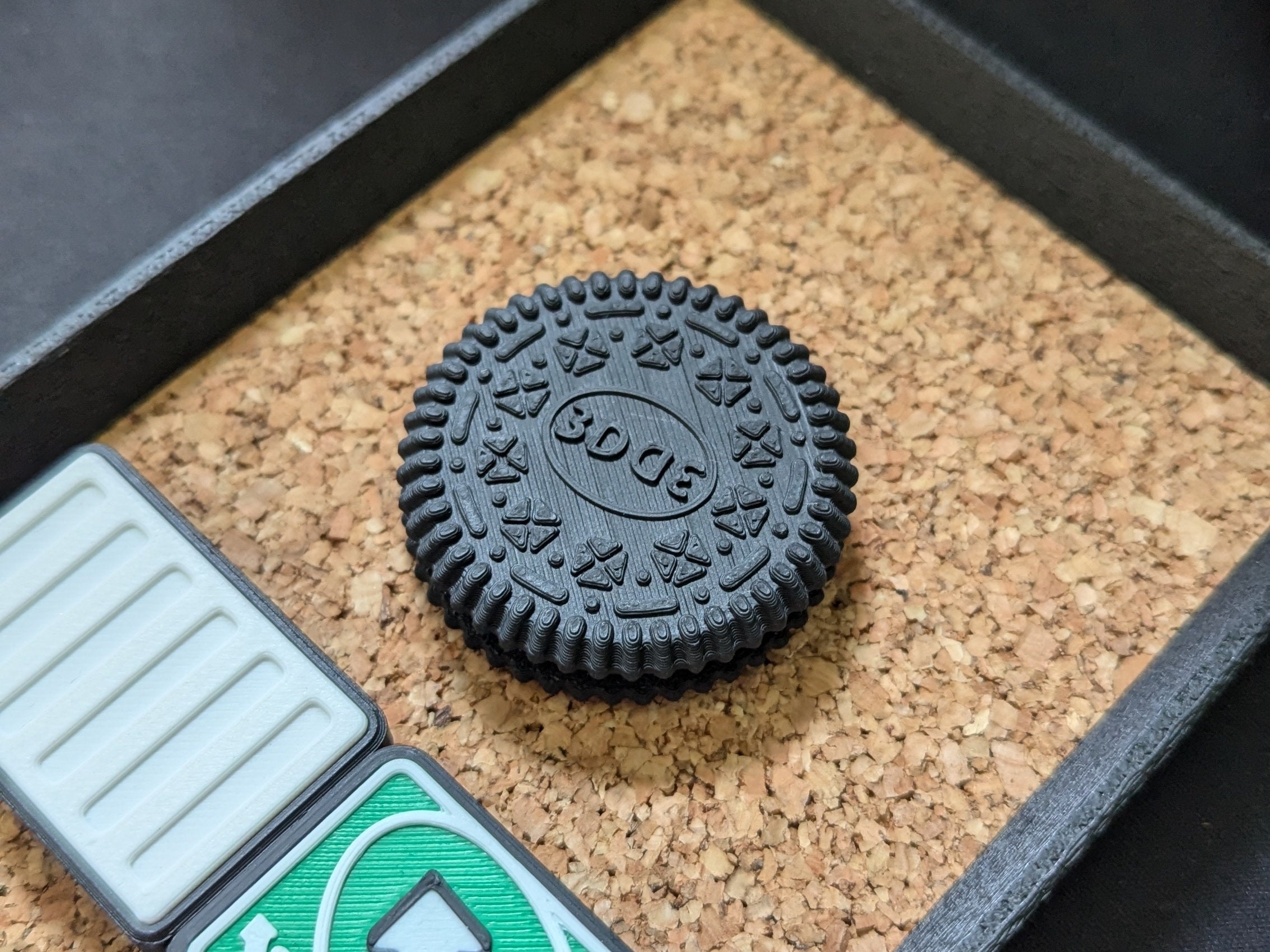 Oreo Cookie Fidget toy magnet slider | haptic desk toy | magnetic | work | school | gift