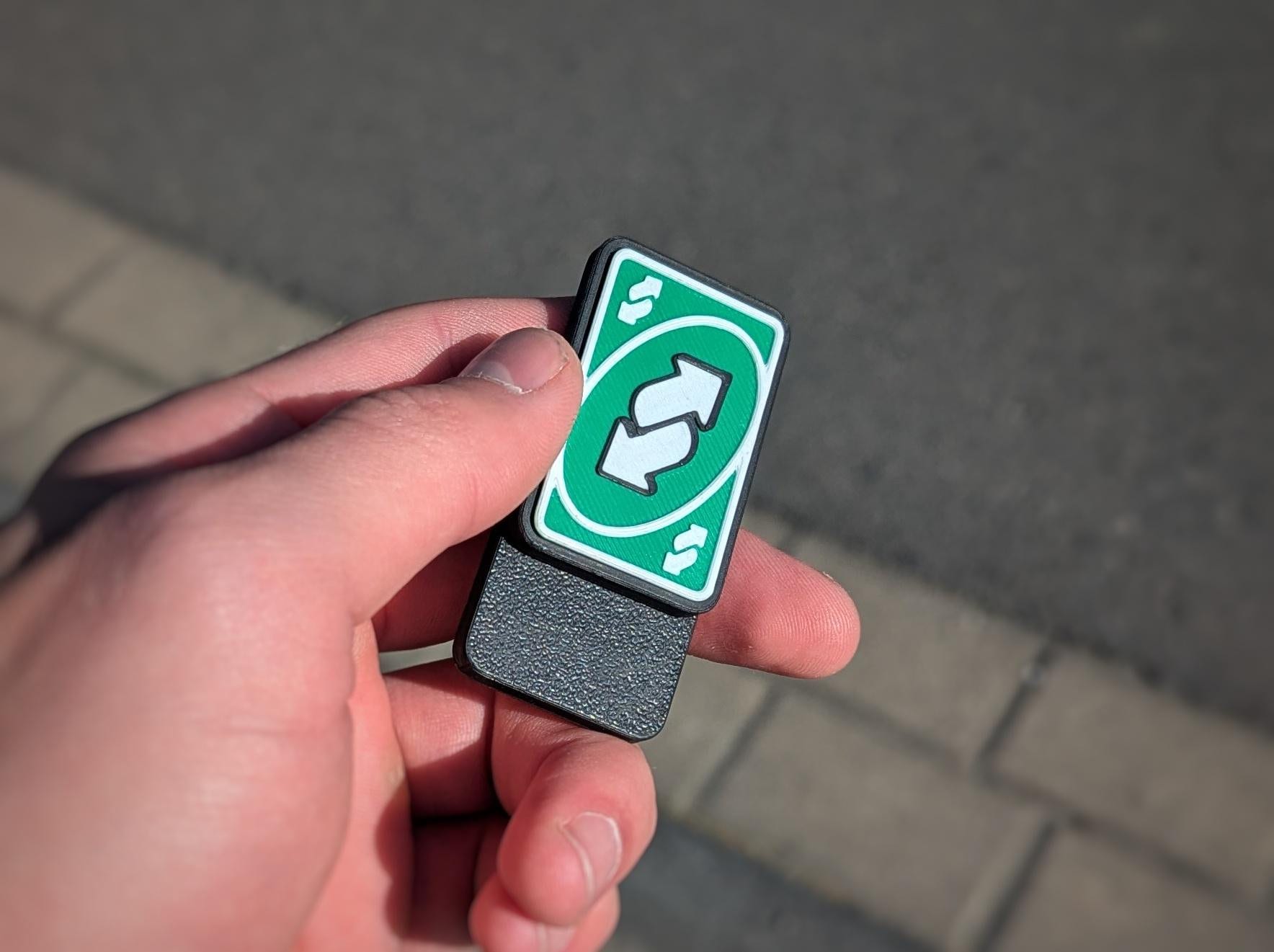 UNO Reverse Fidget toy magnet slider | work | school | meme | personalizable gift