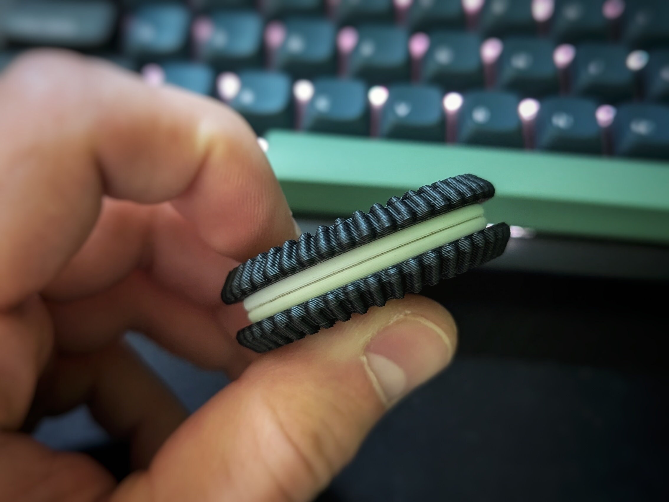 Oreo Cookie Fidget toy magnet slider | haptic desk toy | magnetic | work | school | gift