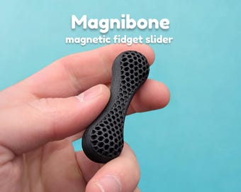 Magnibone Magnetic Knöchelroller Fidget Toy für Schule und Büro personalisierbares Geschenk Fingerroller Geschicklichkeitsspiel Stim Stress