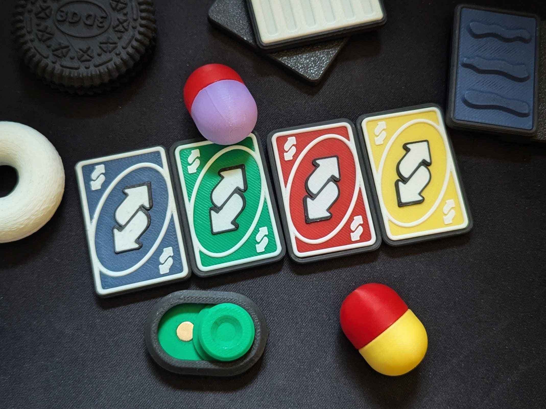 UNO Reverse Fidget toy magnet slider | work | school | meme | personalizable gift
