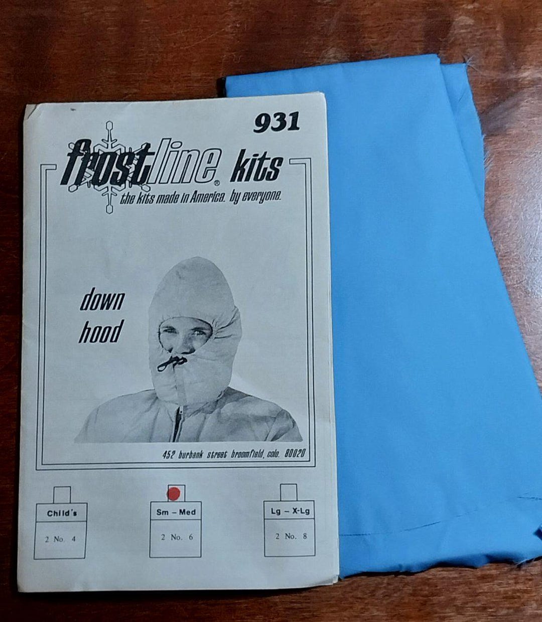 Frostline Kit for Down Hood, Size Smmed, Color Blue. COMPLETE