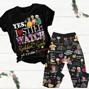 Halloween the Golden Girls Pajamas Set Golden Girls Shirt Golden Girls Pajamas Pants 80s Movie Pjs Gift for Her Pajama Set Women Etsy