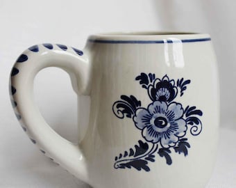 Delft Blue Hand-Painted Windmill Mug