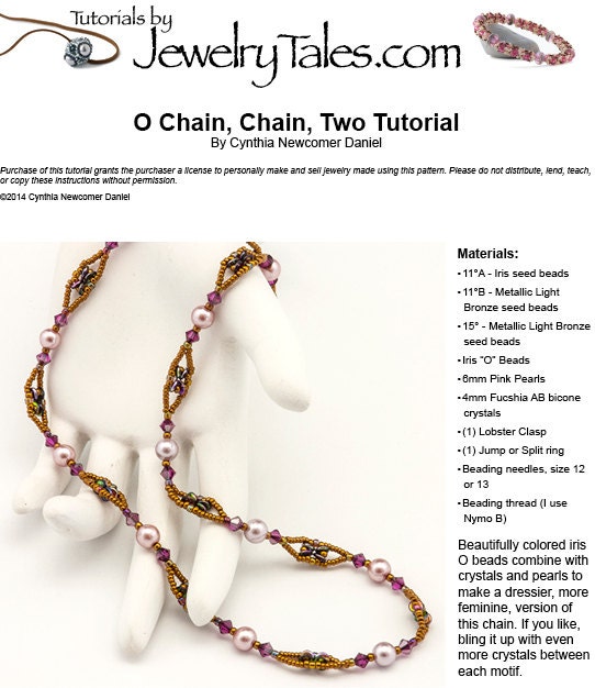 Beaded Chain Tutorial O Chain, Chain, Chain With O Beads or Daisy