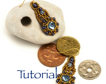 Bead Weaving Tutorial Zosia Rivoli Earrings Digital Download