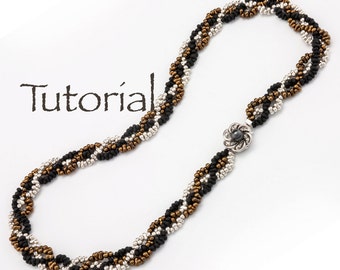 Beaded Rope Necklace Tutorial Plaited Peanuts Digital Download