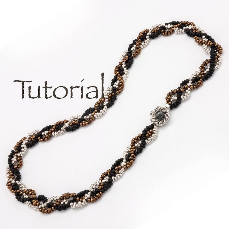 Beaded Rope Necklace Tutorial Plaited Peanuts Digital Download Etsy