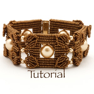 Seed Bead-Woven Bracelet Tutorial Pearls Squared Digital Download
