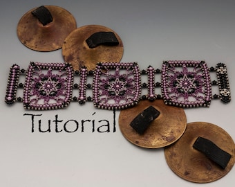 Seed Bead Lace Cuff Moroccan Melodies Tutorial Digital Download