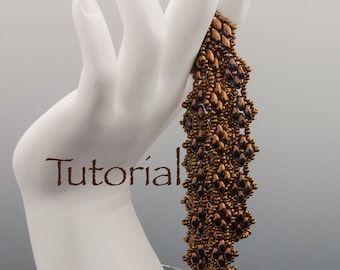 SuperDuo Beadwoven Bracelet Tutorial Sensuous Strands Digital Download