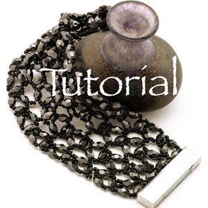 Hubble Stitch Fire Polish and Seed Bead Bead Bracelet Tutorial At the Opera