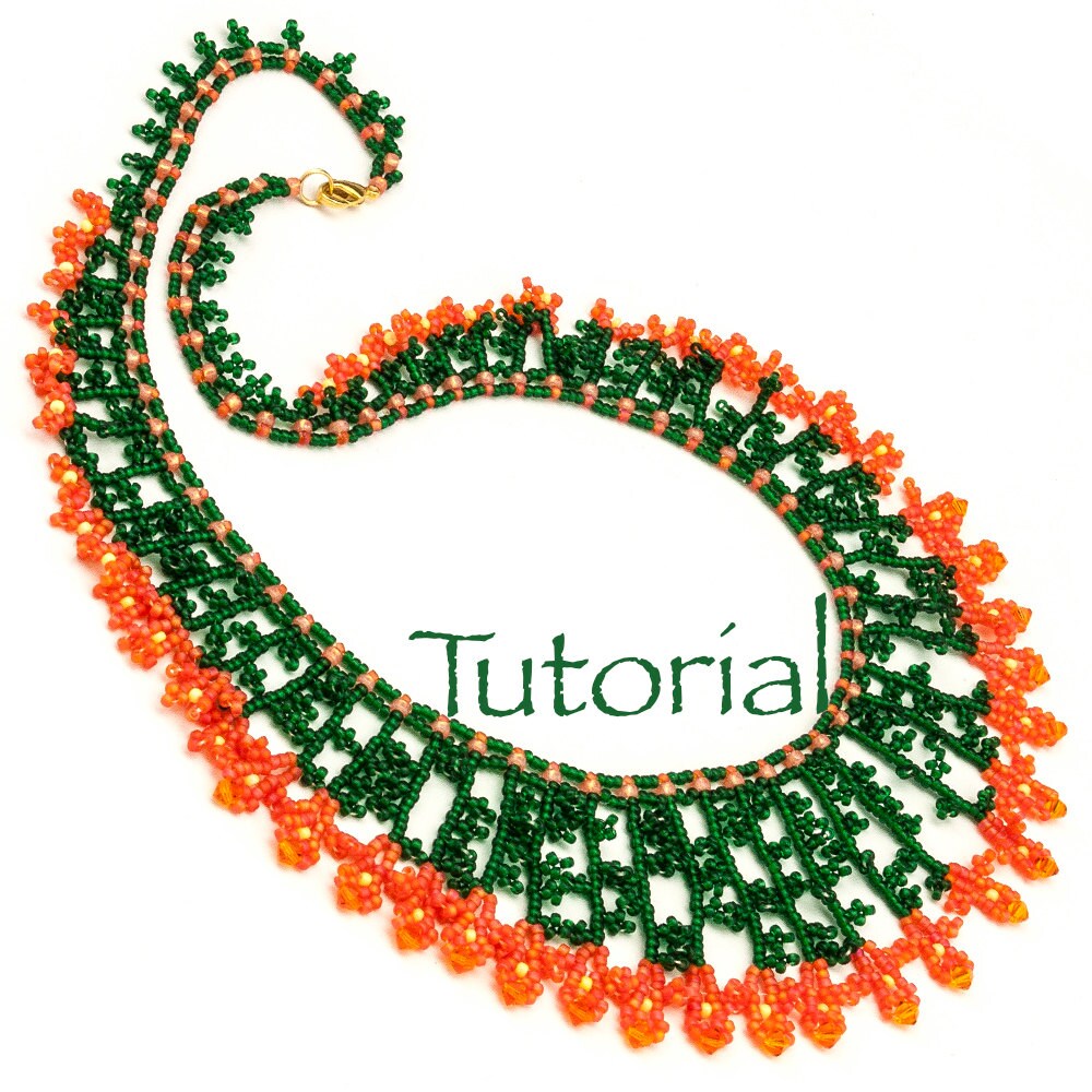 Seed Bead Necklace Tutorial Tickle Me Necklace Instant Digital Download