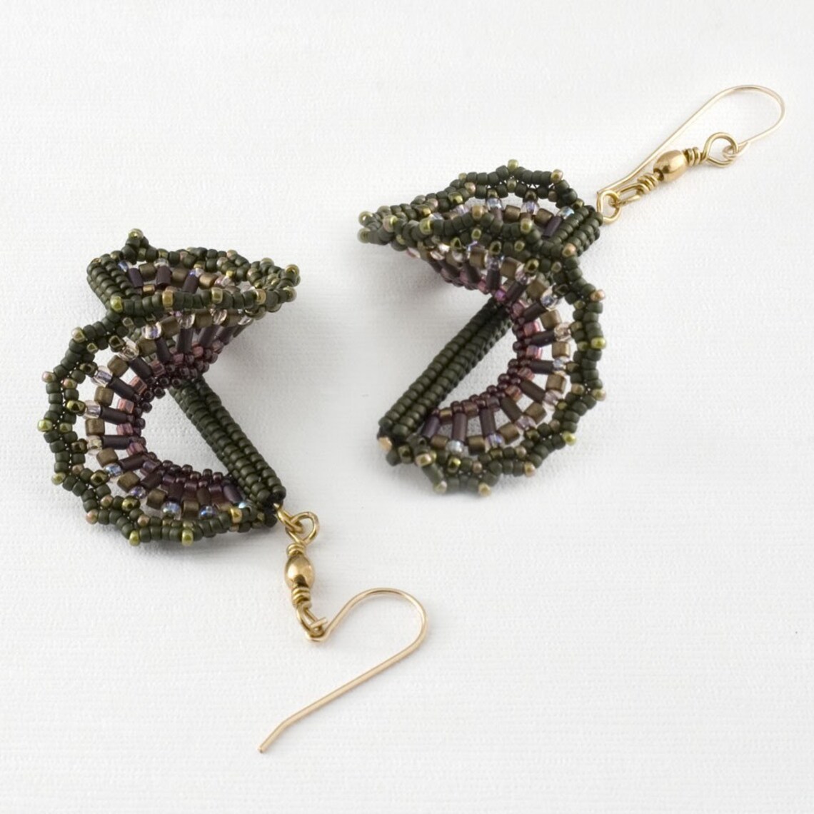 Beaded Earrings Tutorial Wind Dancer Digital Download Etsy