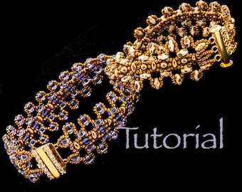 Seed Bead and SuperDuo Bracelet Tutorial Twice As Nice