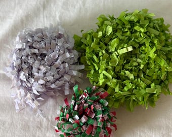 Crepe Paper Fringe Garland: Lavender, Spring Green, Red/Green/White