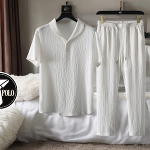 Conjunto de hombre estilo bohemio / ropa de playa / estilo formal de calle