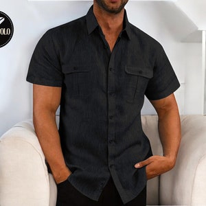 Short-Sleeved Collared Polo | Men&#39;s Comfortable Casual Attire | Fashionable Clothing