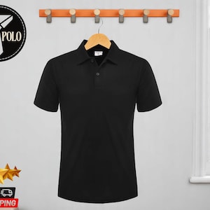 Men’s Cotton Short Sleeve Polo Shirt | Breathable Work and Sports Tee | Classic Collared Athletic Top | Casual Office & Outdoor Wear