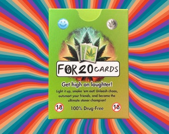 Exclusive Set of For 20 Cannabis Stoner Game Cards - Limited Edition Collection