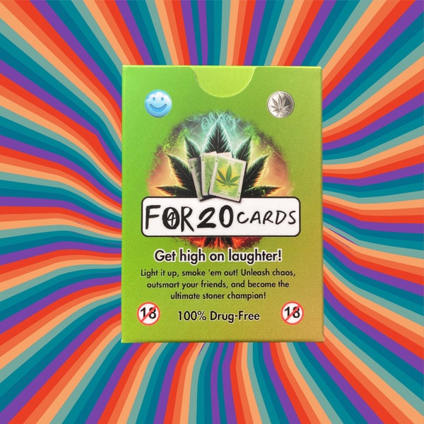 Lot exclusif de 20 cartes de jeu pour stoner au cannabis - Collection en édition limitée