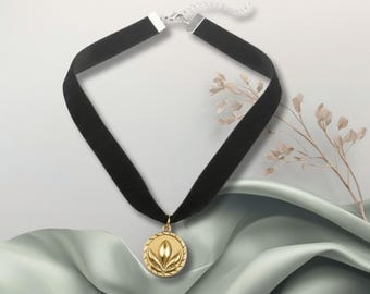 Anna Coronation Choker, Black Velvet Necklace, Princess Costume Jewelry
