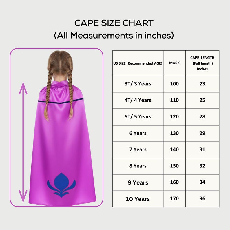 Elsa Coronation Cape: Purple Princess Cloak Cosplay Halloween Costume ...