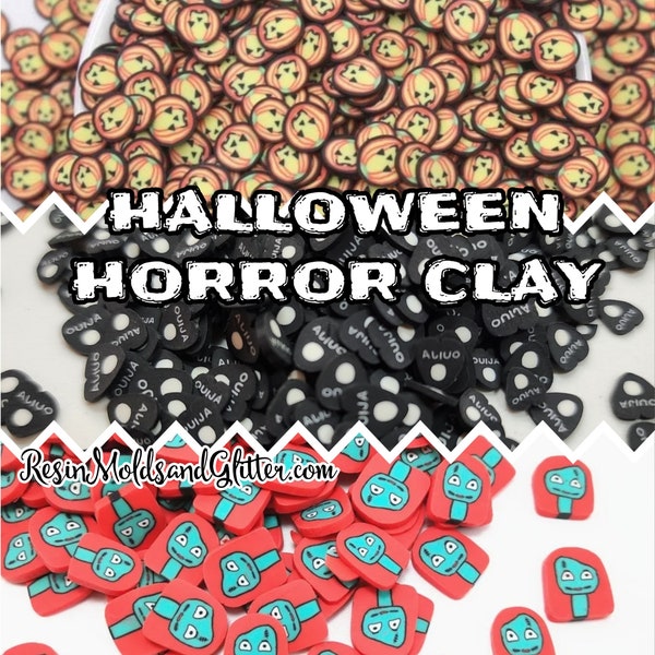 Halloween clay slices, fimo clay pieces for resin, diy jewelry, slime sprinkles, clay sprinkles for decoden