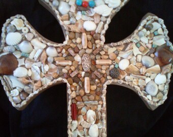 Mosaic wall cross