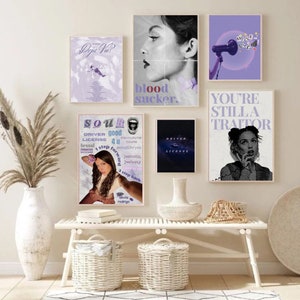 Olivia Rodrigo Inspired Digital Art Poster Prints