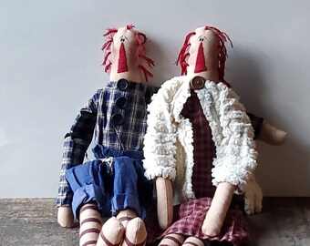 Vintage Honey and Me Raggedy Dolls