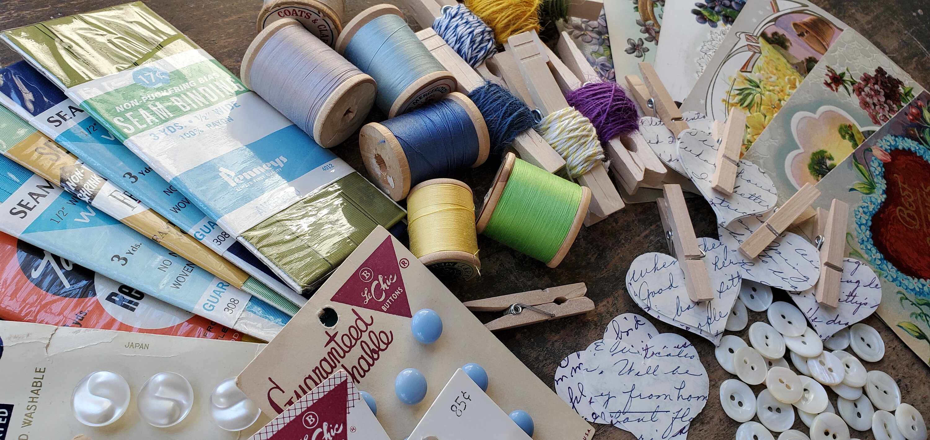 Vintage Craft Supplies Large Collection Etsy