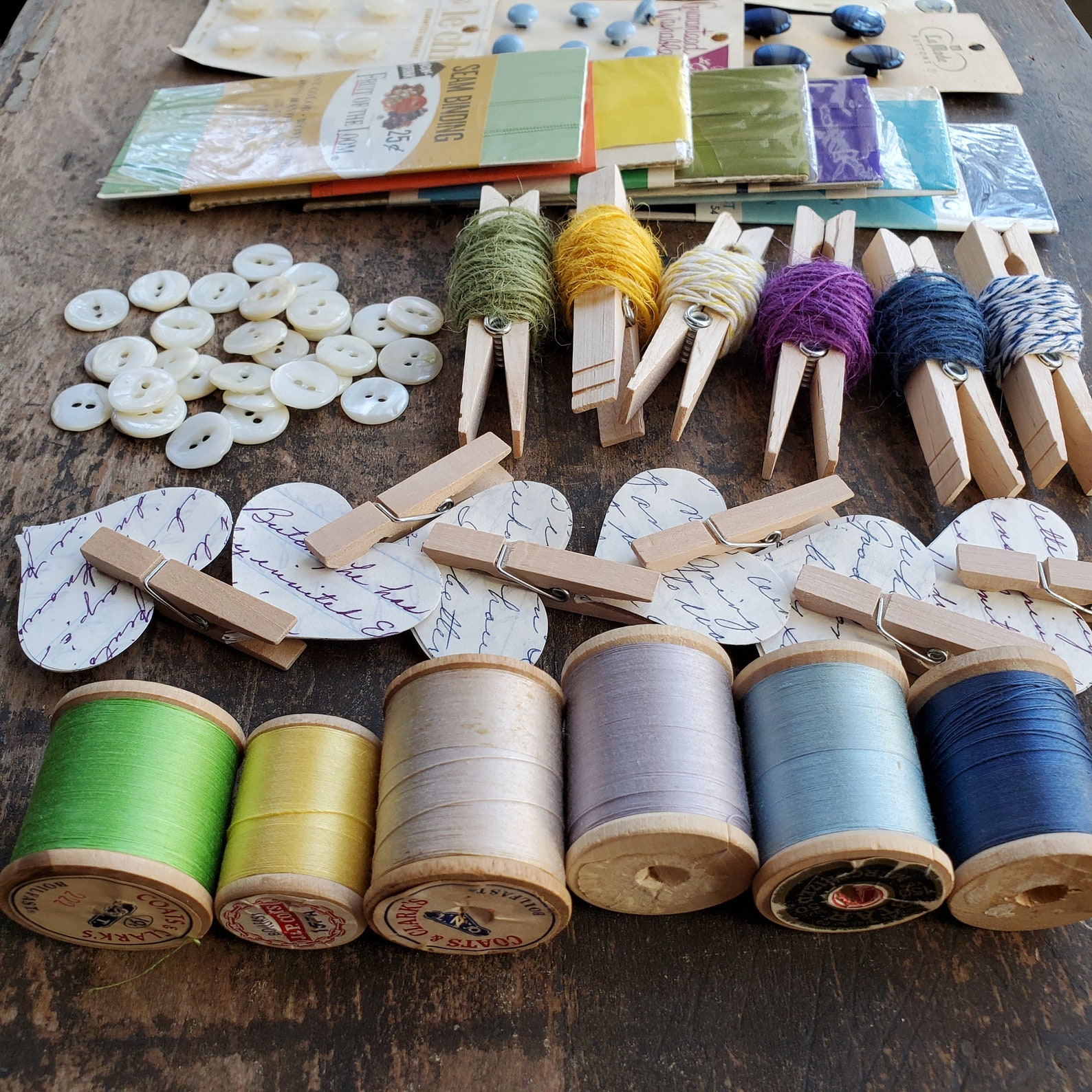 Vintage Craft Supplies Large Collection Etsy