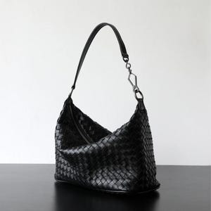 Leder Umhängetasche, gewebte kleine Einkaufstasche, Crossbody Ledertasche, Damenledertasche