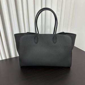 Leather Tote Bag, Large Leather Hobo Bag, Genuine Leather Commuter Bag, Leather Purse