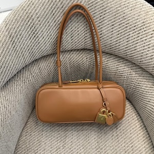 Leather Shoulder Bag, Women&#39;s Underarm Bag, Minimalist Women&#39;s Shoulder Bag