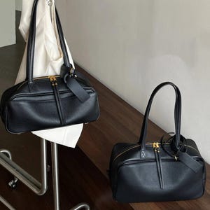 Leather Shoulder Bag, Women&#39;s Underarm Bag, Minimalist Women&#39;s Shoulder Bag