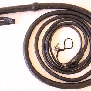 Premium Quality Bullwhip Genuine Leather 12 plaits Bullwhip Heavy Duty Whip Professional cracking Festival Indiana Jones style Hand made