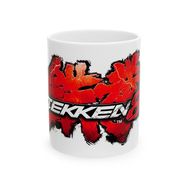 Tekken 8 Logo Ceramic Mug - Collector's Edition, Perfect Gamer Coffee Cup, Ideal Gift for Video Game Enthusiasts