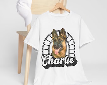 Personalisiertes Haustier Portrait T-Shirt - Weiches Unisex Jersey - Ideales Geschenk für Tierliebhaber