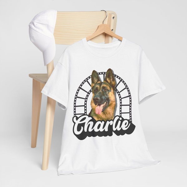 Personalisiertes Haustier Portrait T-Shirt - Weiches Unisex Jersey - Ideales Geschenk für Tierliebhaber