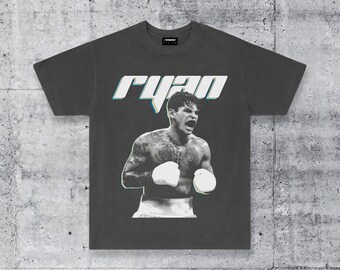 T-shirt streetwear Knock Out di boxe Ryan Garcia King Ryan stile Y2K