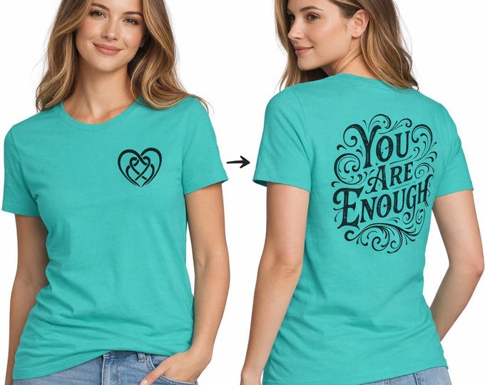 Featured listing image: You Are Enough Shirt | Self Love Affirmation Tee | Inspirational T-Shirt