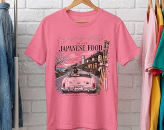 Japanese Foodie Shirt, Kawaii Sushi Tshirt, Road Trip Gift for Women Girls